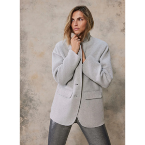 Mint Velvet Light Grey Wool Blend Blazer